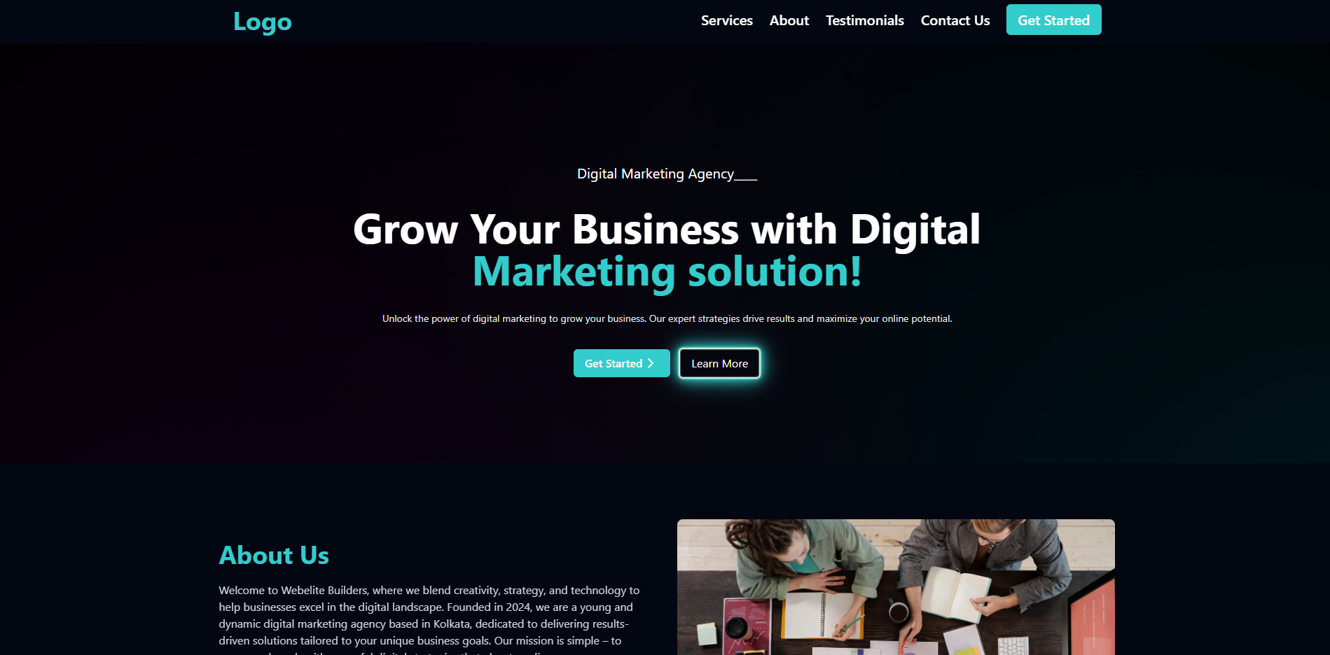 Landing Page Demo project image